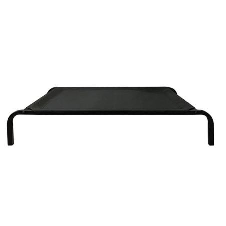 Pat pentru Animalele de Companie, Flippy, din Plasa este Rezistent la Umiditate, Picioare de Otel, Respirabil, Marimea M 90 x 60 x 16 cm, Negru