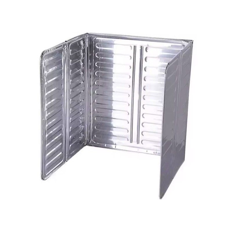 Placa de Protectie pentru Aragaz, Flippy, din Aluminiu, Placa de Protectie Anti Stropi, Pliabila, Usor de Curatat, 32.5 x 84 cm, Gri