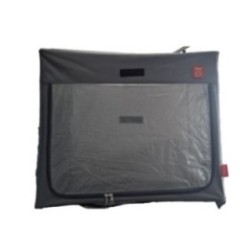 Cusca Animale pentru Uscare Blana, Flippy, din Textil, Fereastra Transparenta, 53 x 36 x 42 cm, Gri