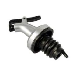 Picurator cu Dop pentru Sticla, Flippy, Dop Dispenser pentru Ulei Sosuri, 8.5 x 3 cm, Argintiu
