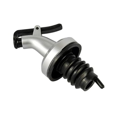 Picurator cu Dop pentru Sticla, Flippy, Dop Dispenser pentru Ulei Sosuri, 8.5 x 3 cm, Argintiu