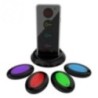 Dispozitiv Anti-Pierdere, Flippy, 4 Receptoare cu Telecomanda, 120 (dB), Emitator cu Lanterna, Multicolor