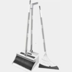 Set curatenie 3 in 1 Matura Faras si Razuitor, Flippy, Matura cu Perii Moi, Faras cu sistem de Inchidere, cu Razuitor de Podea, Alb
