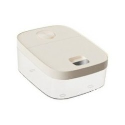 Cutie de Depozitare Flippy, de Uz Casnic, Rezistentă la Insecte și la Umiditate, Rezervor Sigilat pentru Depozitare Alimentară, Capacitate 6 kg, 37 x 26 x 14.5cm, Alb