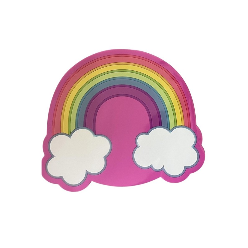 Suport pentru Pahar, Flippy, Model Curcubeu, din PVC, 18.5 x 18.5 cm, Rezistent la Caldura, Multicolor