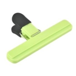 Cleste Multifunctional pentru Sigilarea Pungilor, Flippy, din Plastic, Mentine Alimentele Proaspete, 15x7.5 cm, Verde